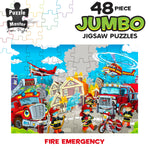 48 Piece Jumbo Floor Puzzle Fire Emergency