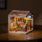 Rolife Super Creator Fascinating Book Store Plastic DIY Miniature House Kit DW004