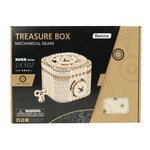 Robotime ROKR Treasure Box Mechanical Gears 3D Wooden Puzzle LK502