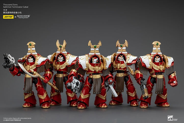 Thousand Sons: Sekhmet Terminator Cabal Sekhmet with Combi-Bolter and Achea Force Weapon JT7349