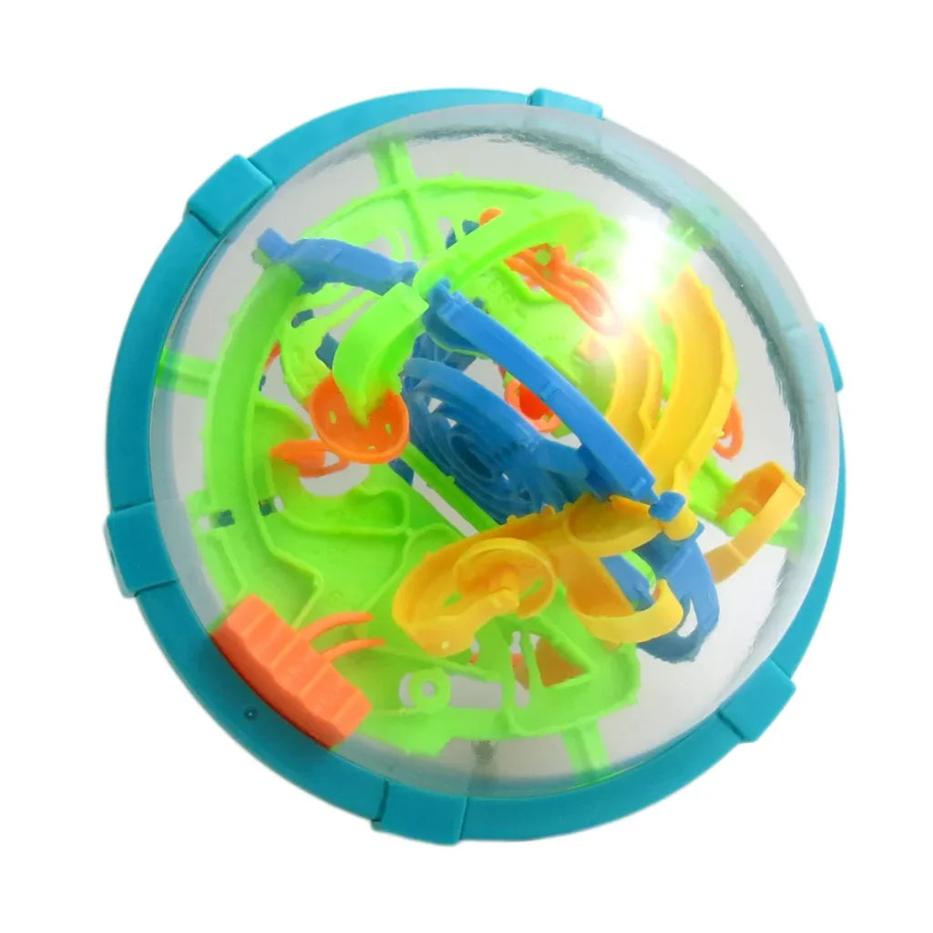 Maze Ball Bleu - Cube Labyrinthe 3D Interactif | Jouet Éducatif Anti-Stress Pour Enfants Et Adultes