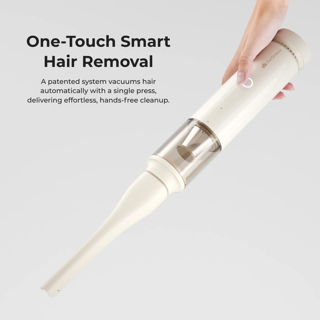 PetSnowy VacPro Wireless Pet Grooming Vacuum - 18.5kPa Suction, 6000mAh Battery, Ultra-Quiet, All-in-One Kit