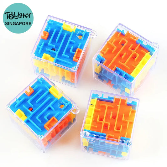 10Pcs Fun 3D Cube Rolling Beads Maze Educational Toys