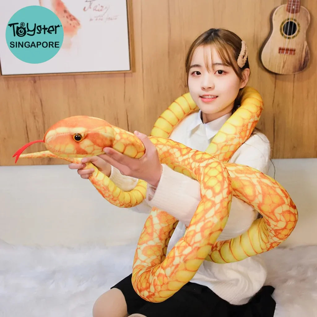 110-300cm Giant Snakes Plush Toy - TOYSTER.SG – Toyster Singapore
