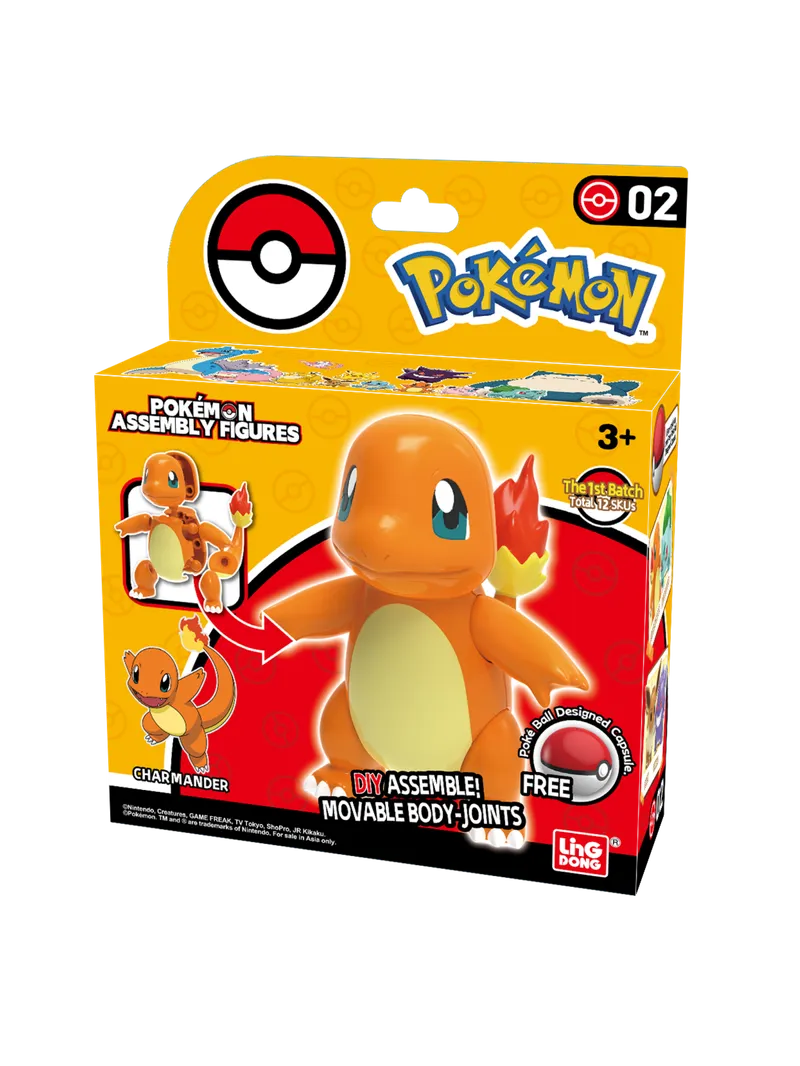 Pokemon Assembly Figures- Charmander