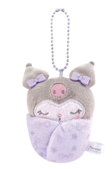 Sanrio Soft Swaddle Mascot Key Ring - Kuromi