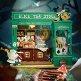 Robotime Rolife Alice's Tea Store DIY Miniature House Kit DG156