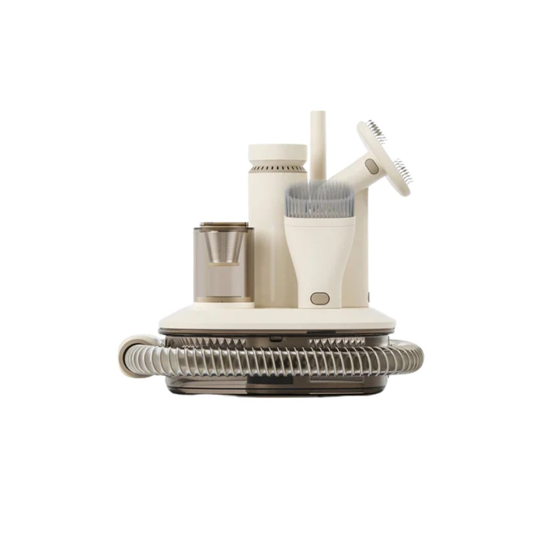 PetSnowy VacPro Wireless Pet Grooming Vacuum - 18.5kPa Suction, 6000mAh Battery, Ultra-Quiet, All-in-One Kit