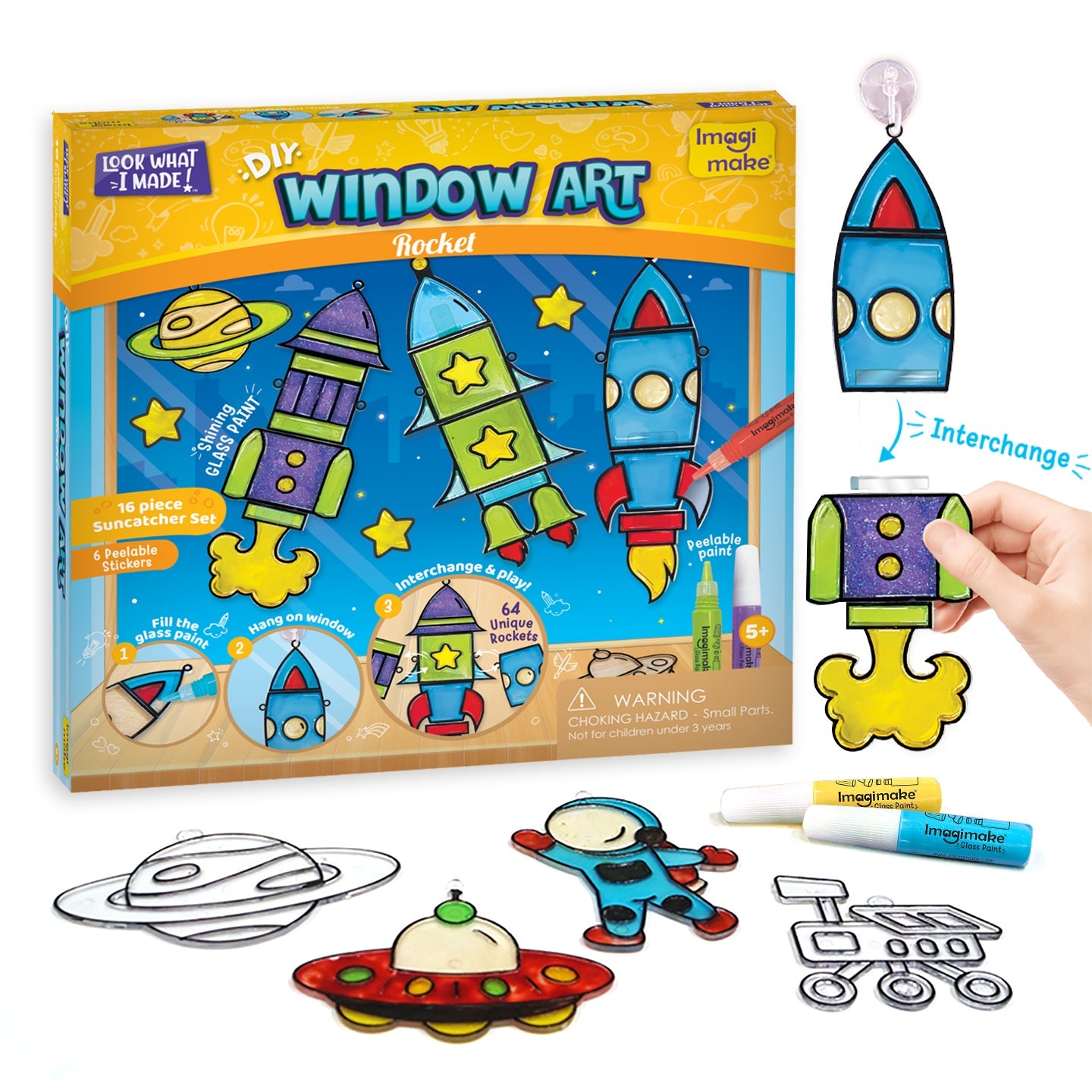 Window Art for Kids - Rocket