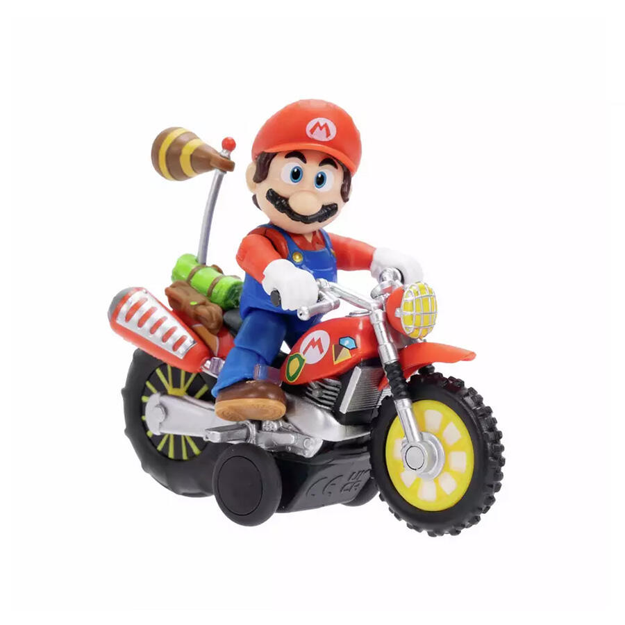The Super Mario Galaxy Movie 2.5” Figure With Pull Back Motorcycle - Assorted (1 Pc) - Nintendo