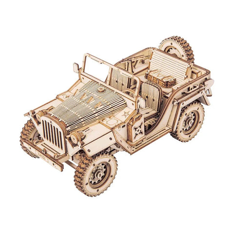 Robotime ROKR Army Jeep Scale Model 3D Wooden Puzzle MC701