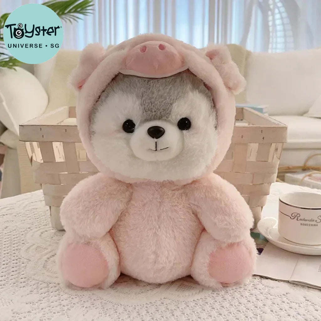 20Cm Kaola Pig Husky Plush Pink