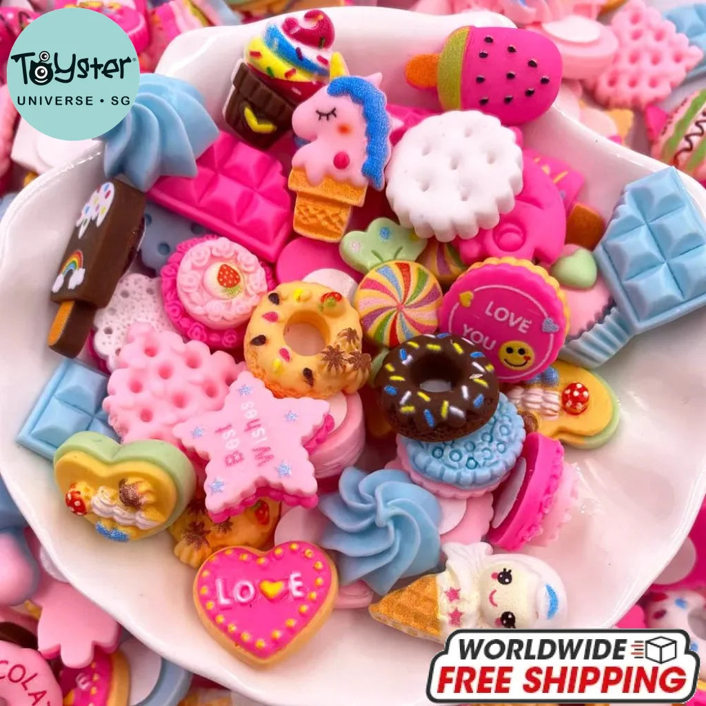 20Pcs Colorful Assorted Self Adhesive Popsicle Cake Candy