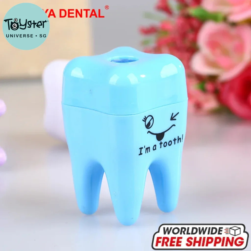 20Pcs/Lot Cute Pencil Sharpener Tooth Shaped