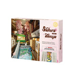 Robotime Rolife Sakura Densya DIY Book Nook Shelf Insert Kit TGB01