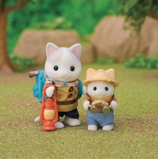 Sylvanian Families Exciting Exploration Set - Latte Cat Brother & Baby