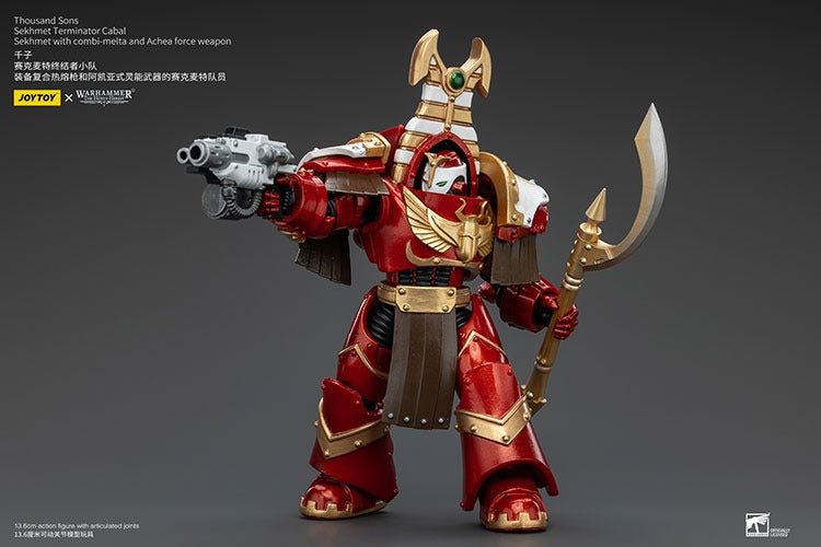 Thousand Sons: Sekhmet Terminator Cabal Sekhmet Combi-Melta And Achea Force Weapon JT8605