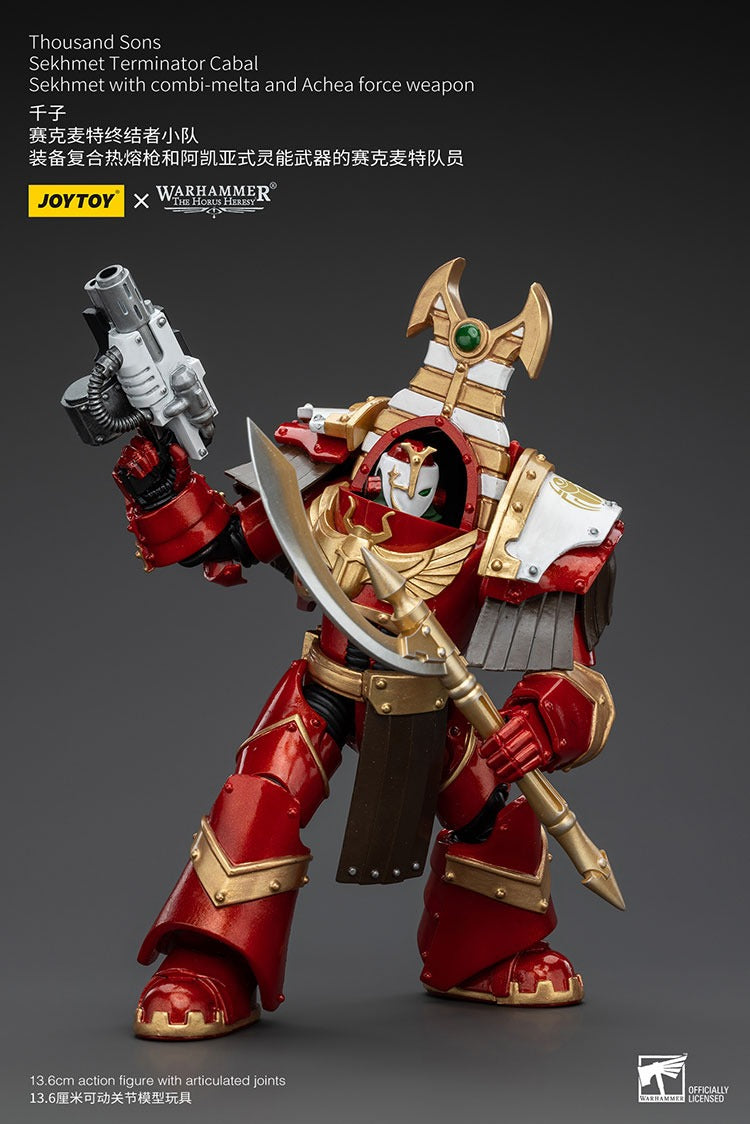 Thousand Sons: Sekhmet Terminator Cabal Sekhmet Combi-Melta And Achea Force Weapon JT8605