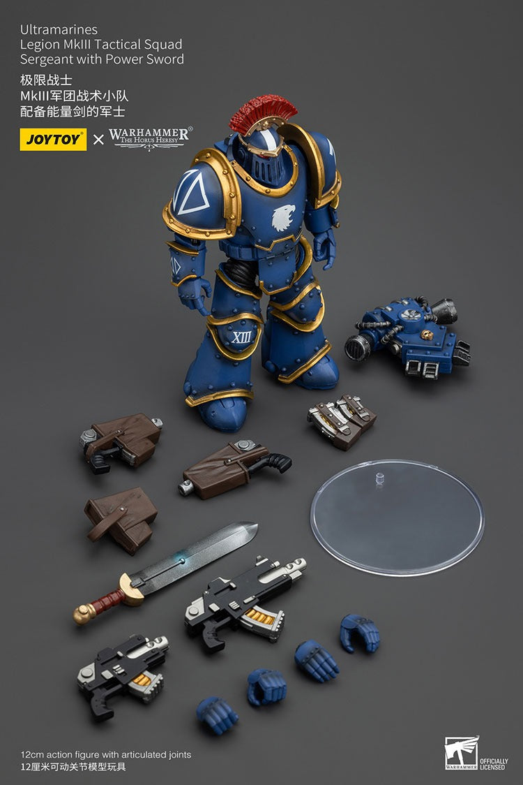 Ultramarines Legion MKIII Tactical Squad Sergeant with Power Sword JT00102