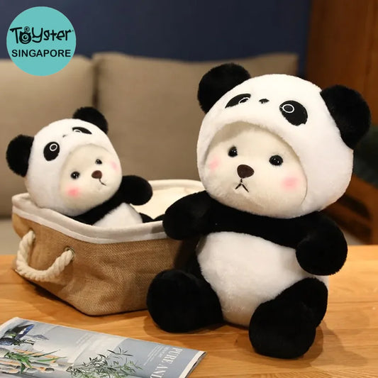 26Cm Soft Stuffed Bear Turn Into Panda