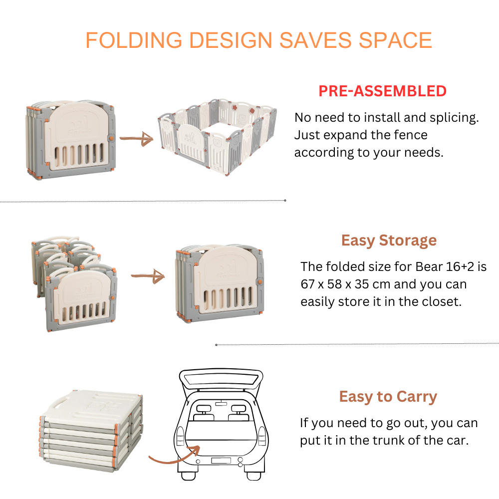 Bear Playpen - Classic Perfect Fit Set