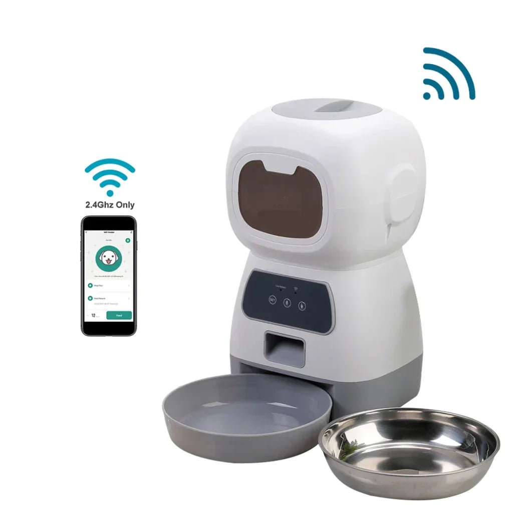 3.5L Automatic Pet Slow Dispenser WiFi Smart Swirl - Tuya APP control