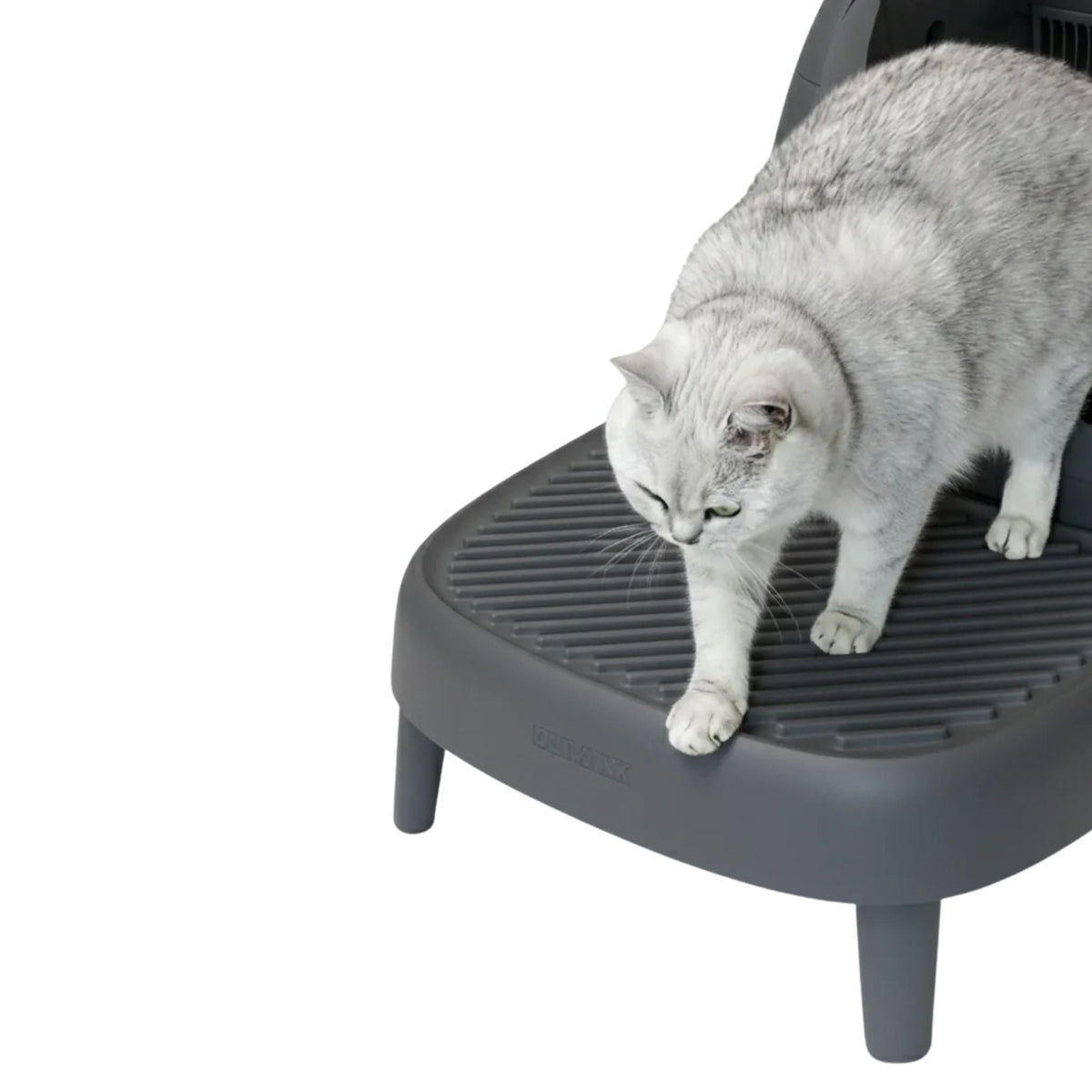 CATLINK Scooper Open-X / Scoop Robot Pro Ramp ( White & Dark Grey Color )