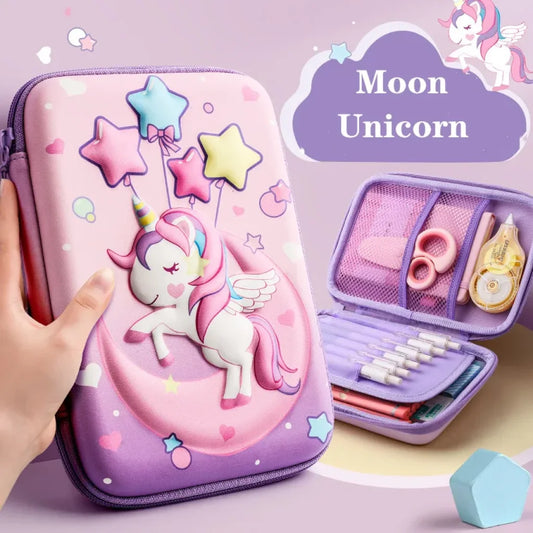 3D Eva Unicorn Cute Pencil Case Cartoon Stationery