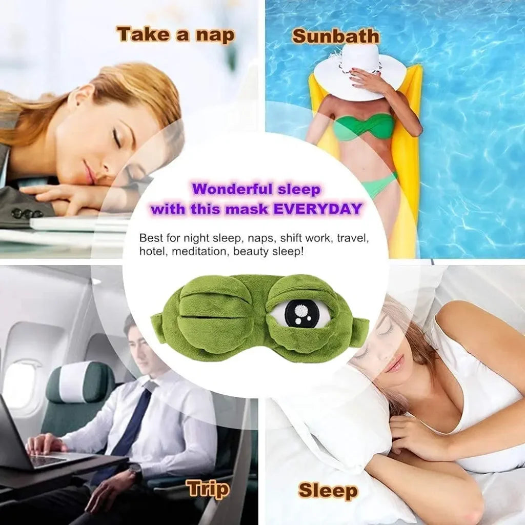 3D Frog Sleep Mask