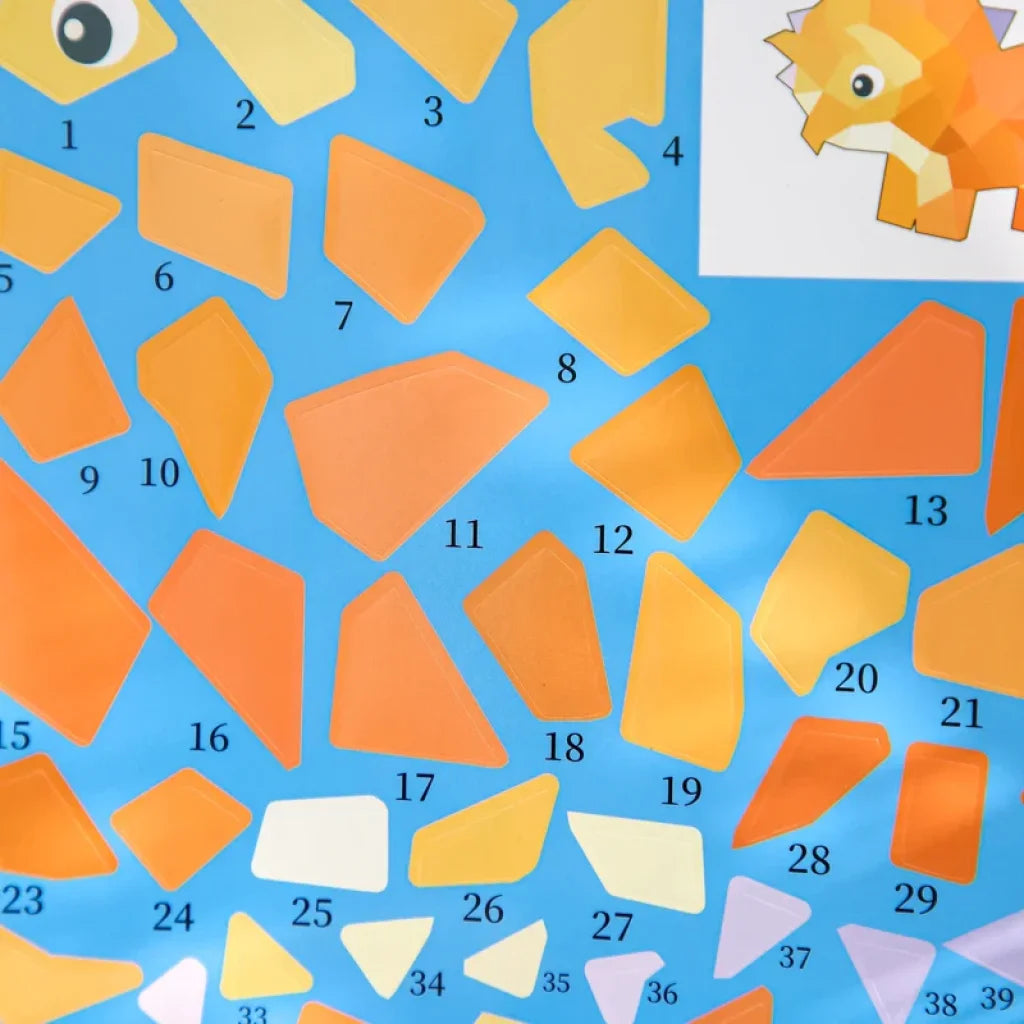 3D Geometric Collage DIY Stickers 12pcs