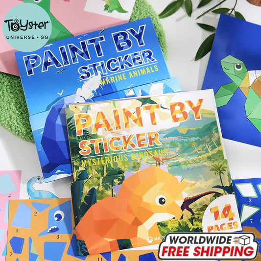 3D Geometric Collage DIY Stickers 12pcs