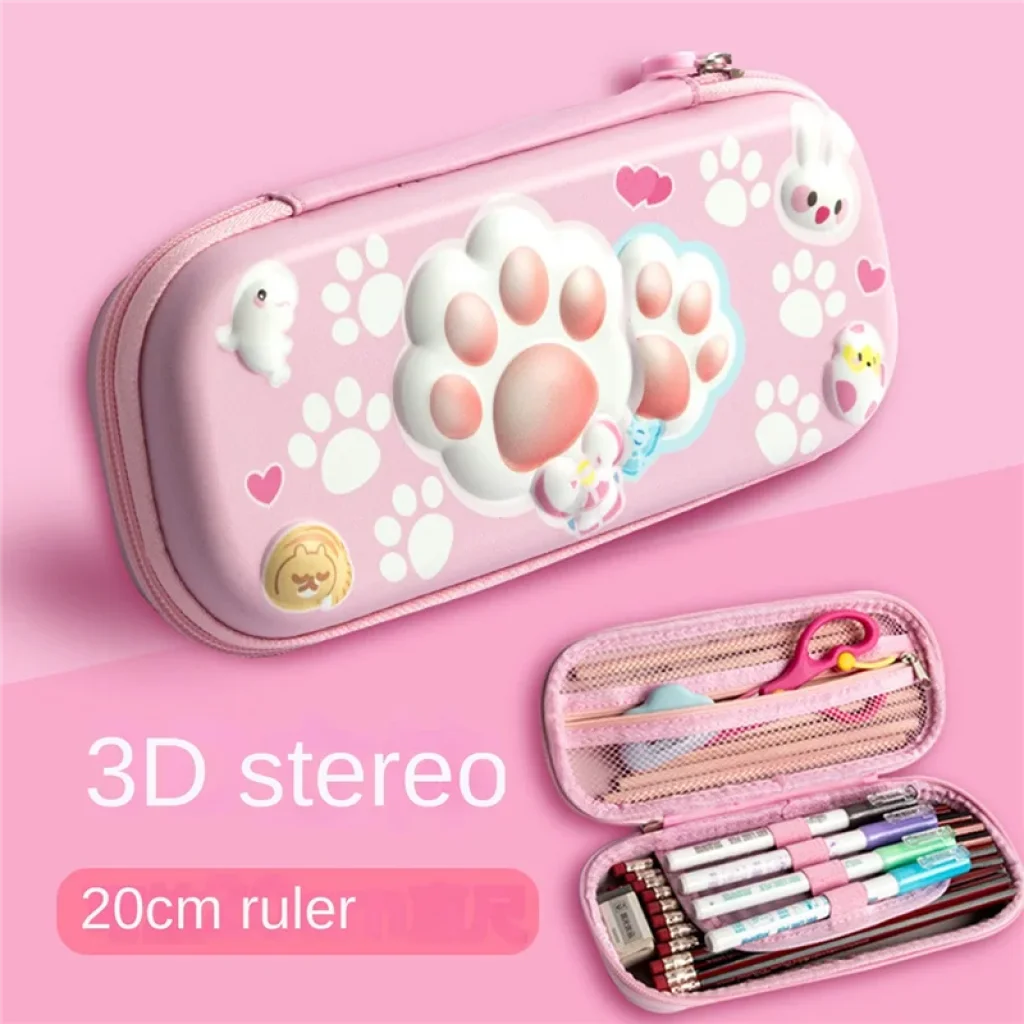 3D Kitty Pencil Case Cute Stationery Box Eva