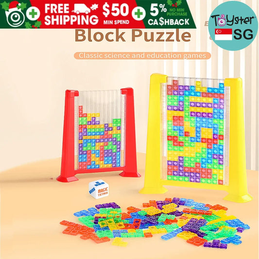 3D Tetris Colorful Building Blocks Changeable Puzzle