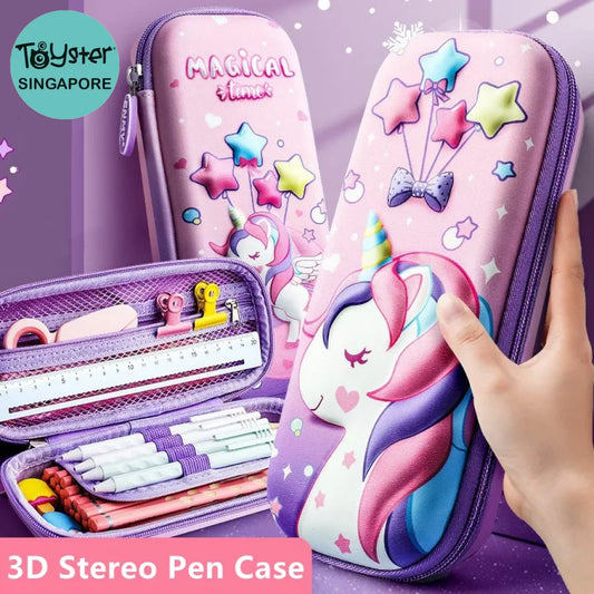 3D Unicorn Cute Pencil Box