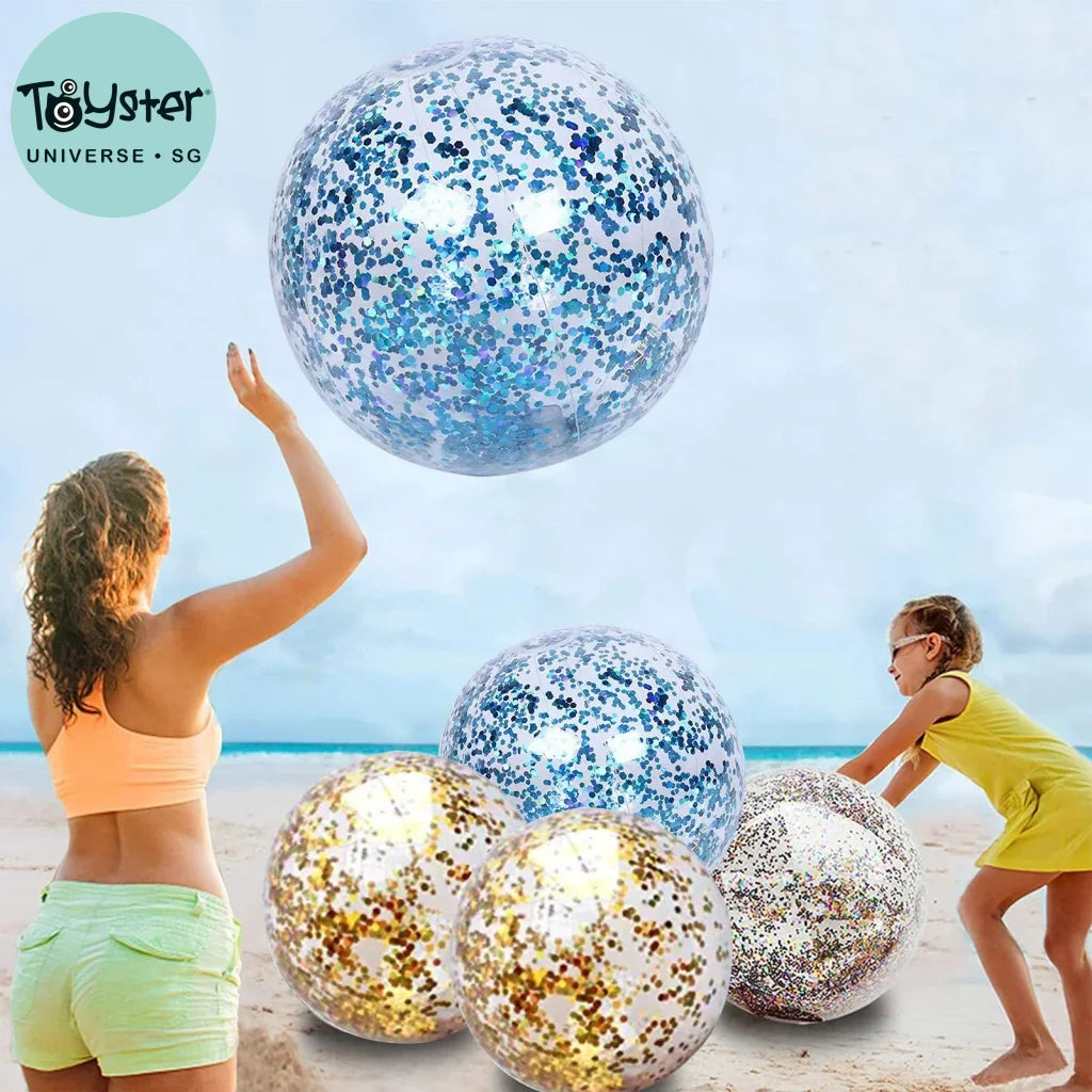40Cm Inflatable Glitter Beach Ball