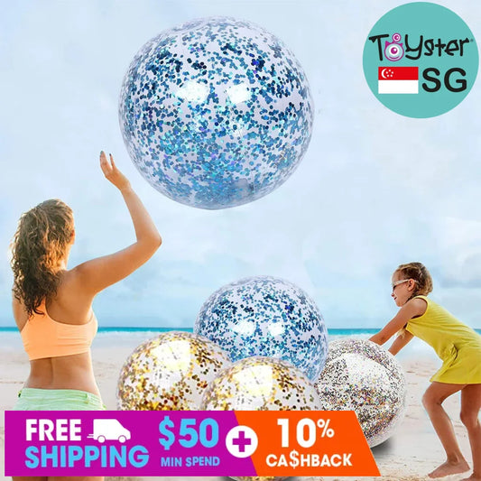 40Cm Inflatable Glitter Beach Ball