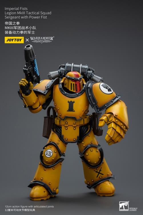 JOYTOY Imperial Fists  Legion MkIII Tactical Squad Sergeant with Power Fist JT9060