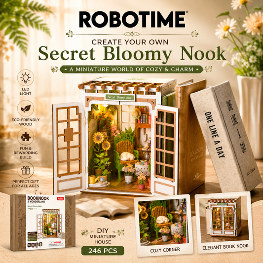 Rolife DIY Book Nook Kit - Secret Bloomy Nook TGE04