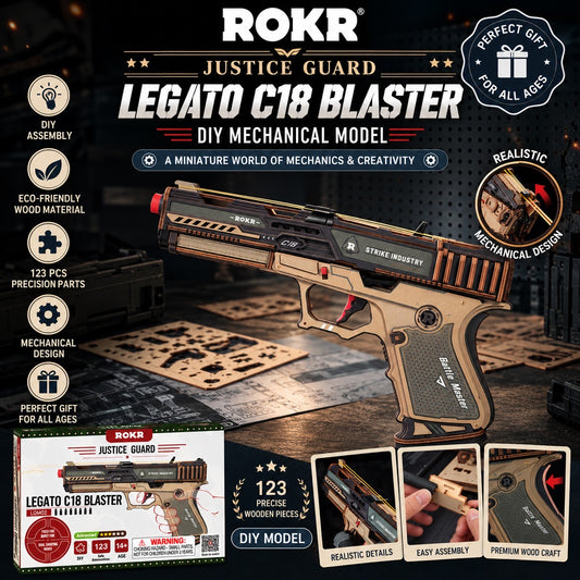 Robotime ROKR Legato C18 Blaster Wooden Toy