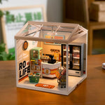 Robotime Rolife Super Creator Energy Supply Store Plastic DIY Miniature House Kit DW002
