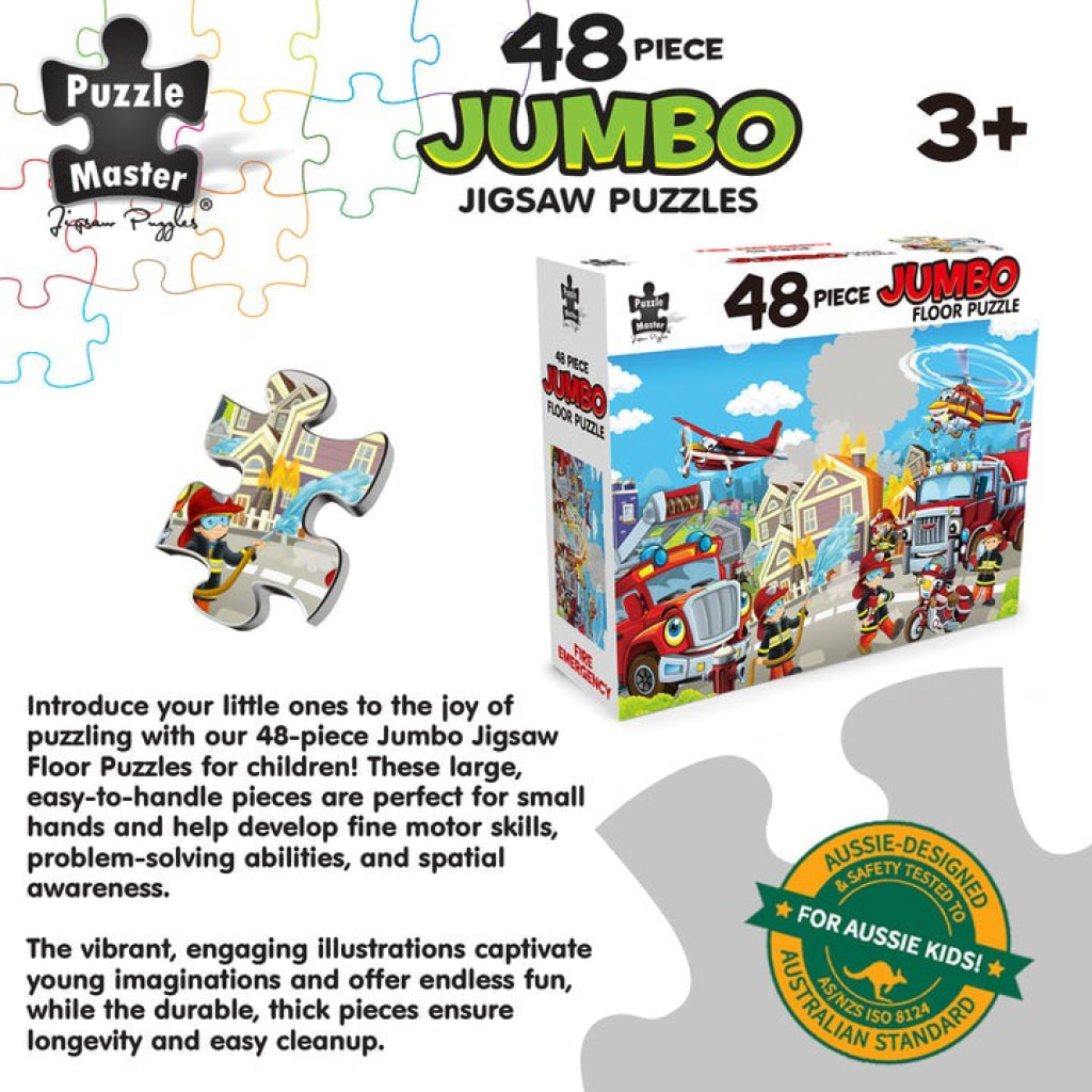 48 Piece Jumbo Floor Puzzle Fire Emergency Master