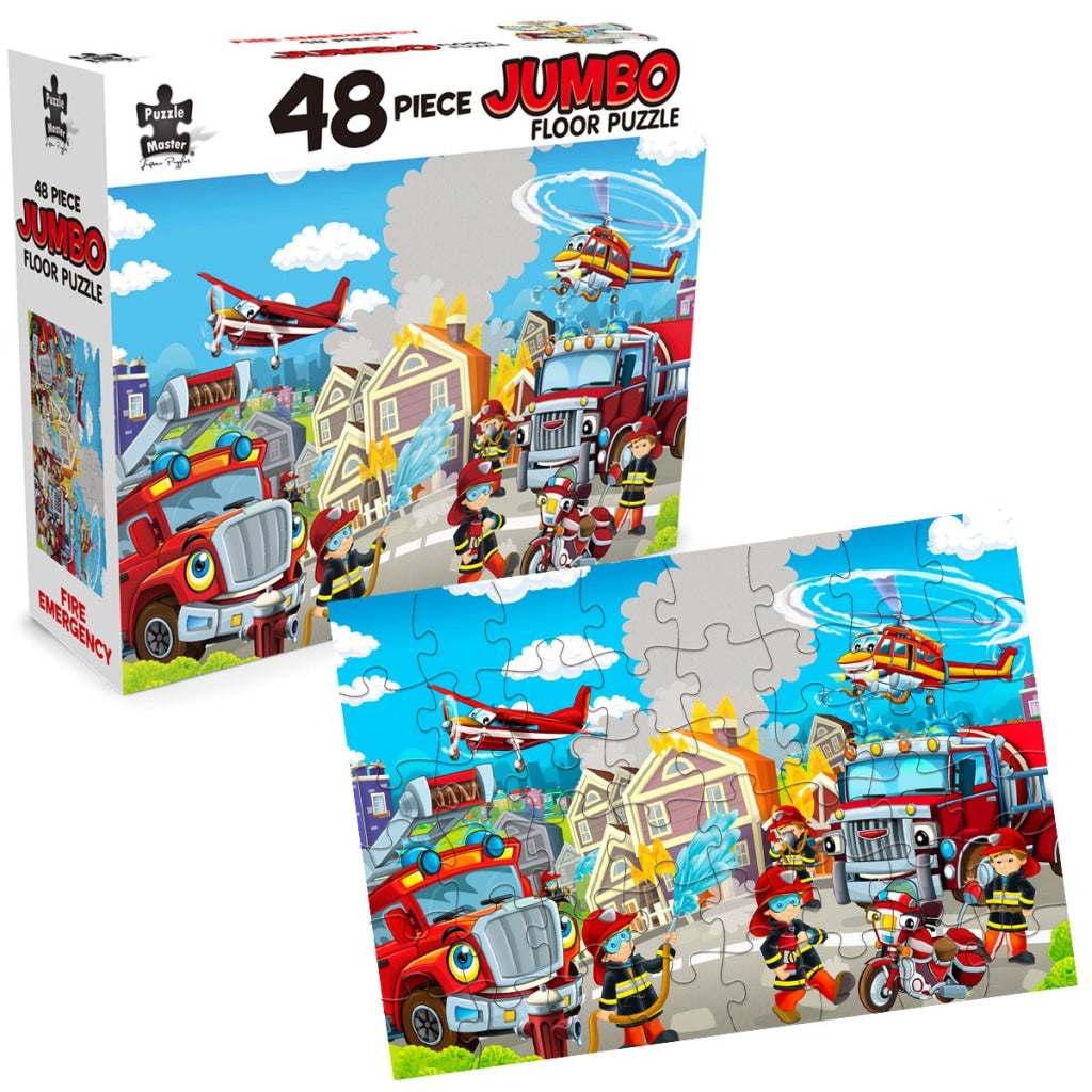 48 Piece Jumbo Floor Puzzle Fire Emergency Master