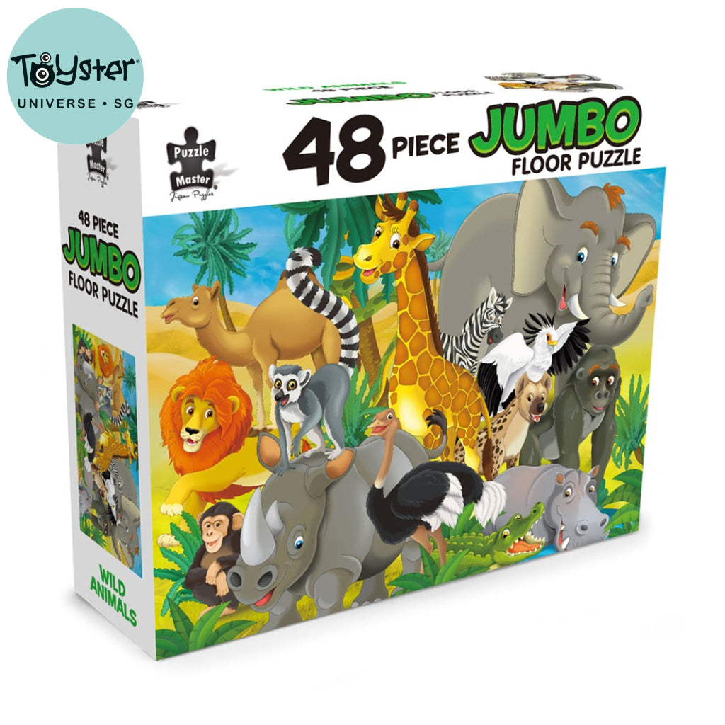 48 Piece Jumbo Floor Puzzle Wild Animals Master