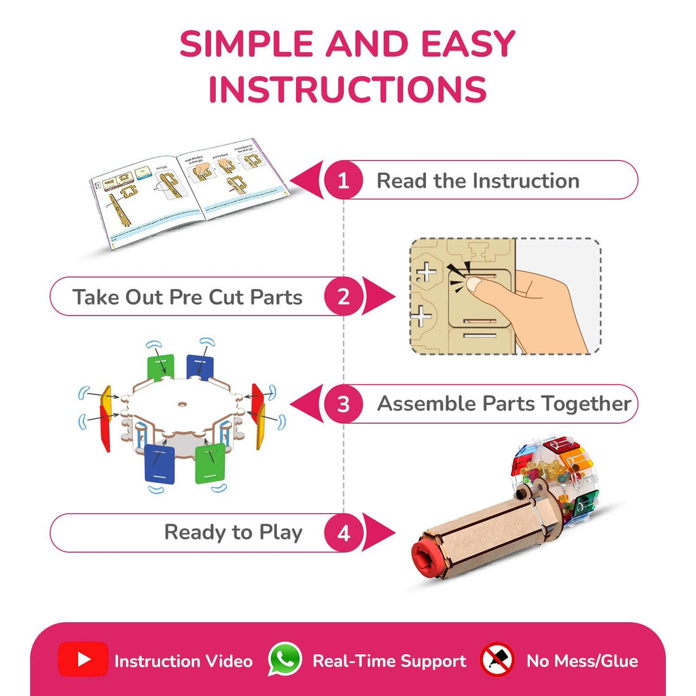 Smartivity Fantastic Optics Kaleidoscope DIY STEM Construction Toy