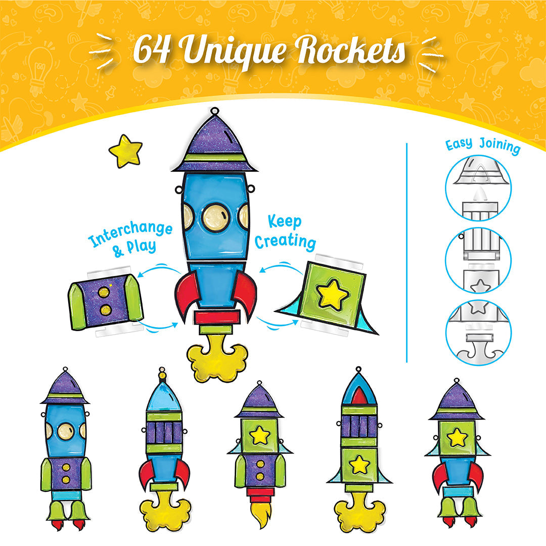 Window Art for Kids - Rocket