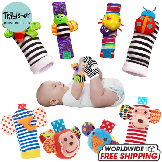 4Pcs/Set Baby Rattle Cute Stuffed Animals