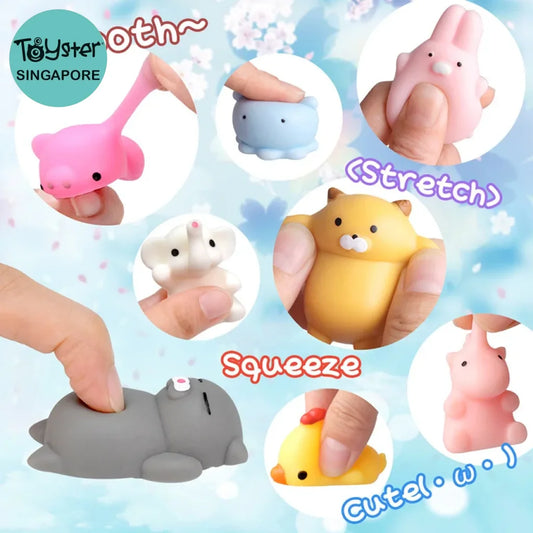 50-5Pcs Kawaii Squishies Mochi Anima Squishy Toys For Kids Antistress Ball Squeeze Party Favors