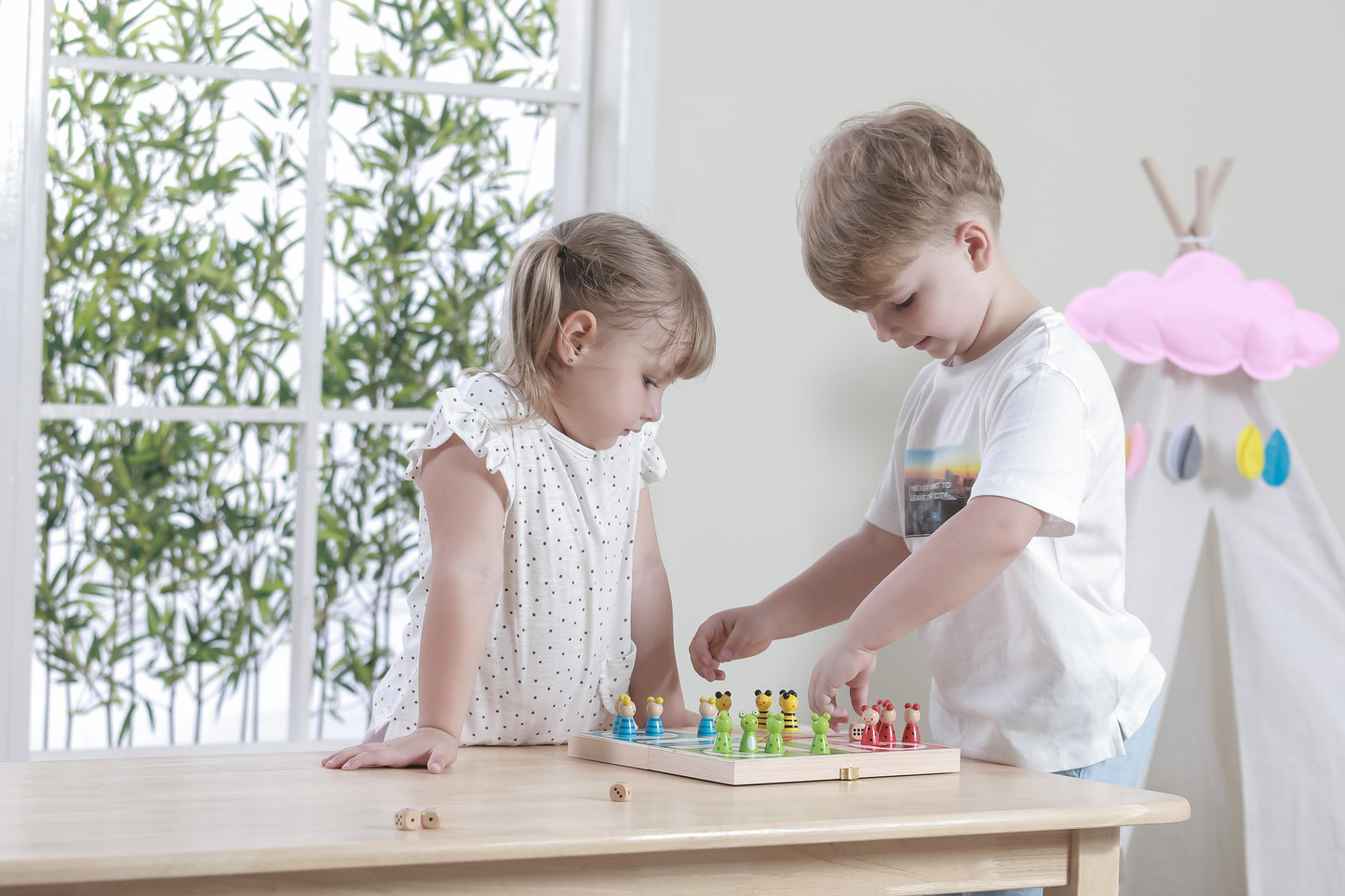 VIGA Wooden Ludo Board Game