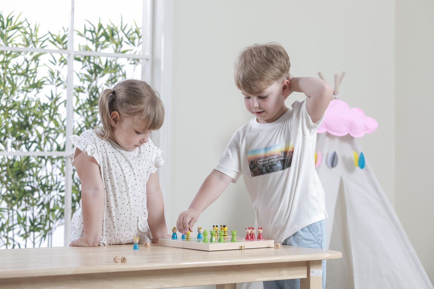 VIGA Wooden Ludo Board Game