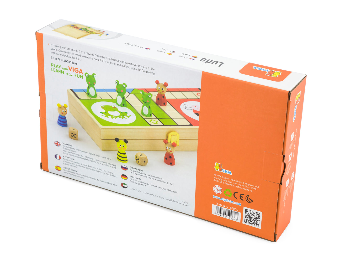 VIGA Wooden Ludo Board Game